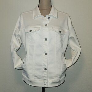 Liverpool Kolten Women's White Denim Jacket – Size Large